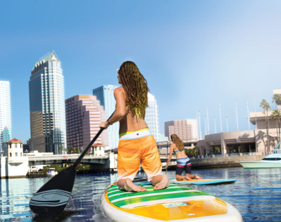 Paddle boarding in Tampa Bay